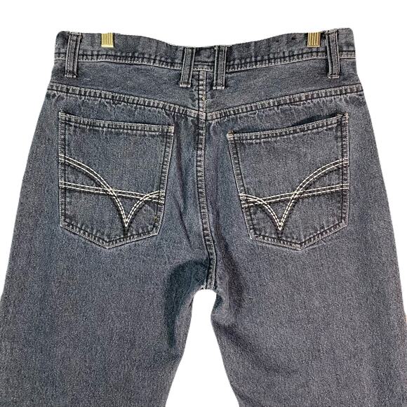 AMERICAN REPUBLIC Vintage Y2K Stonewash Black Jeans Size Mens 36 - Picture 4 of 15